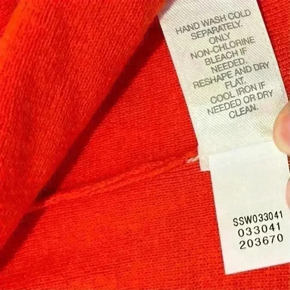 NWT J Jill Women’s Open Front 3/4 Sleeve Cardigan Sweater Paprika Red Size M - Picture 5 of 8
